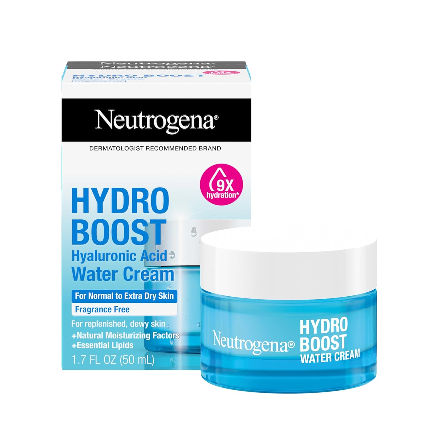 Neutrogena® Hydro Boost Hyaluronic Acid Water Cream Fragrance Free Facial Moisturizer