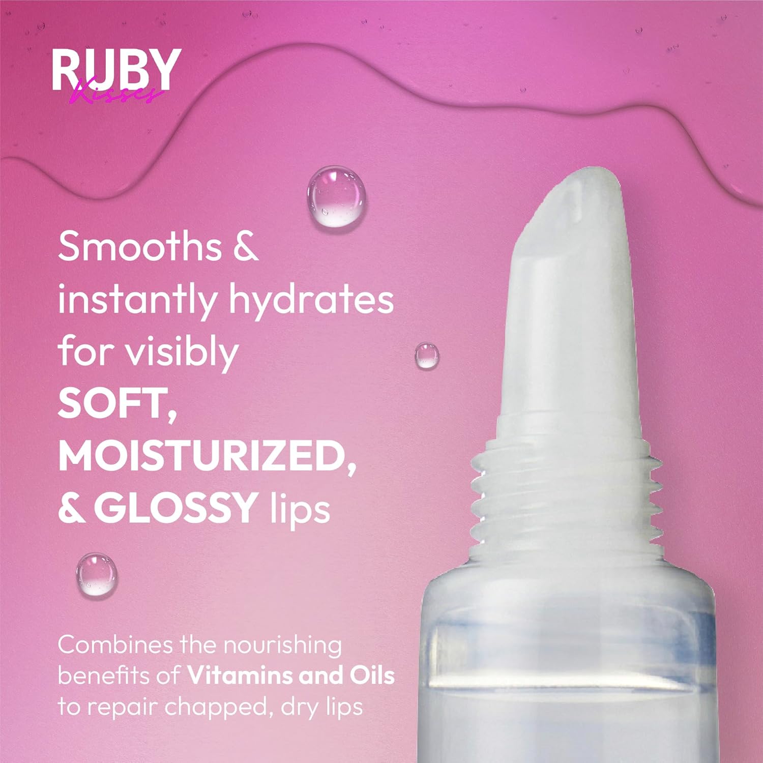 RUBY KISS MOISTURIZING & HYDRATING CLEAR LIP OIL - Image 6