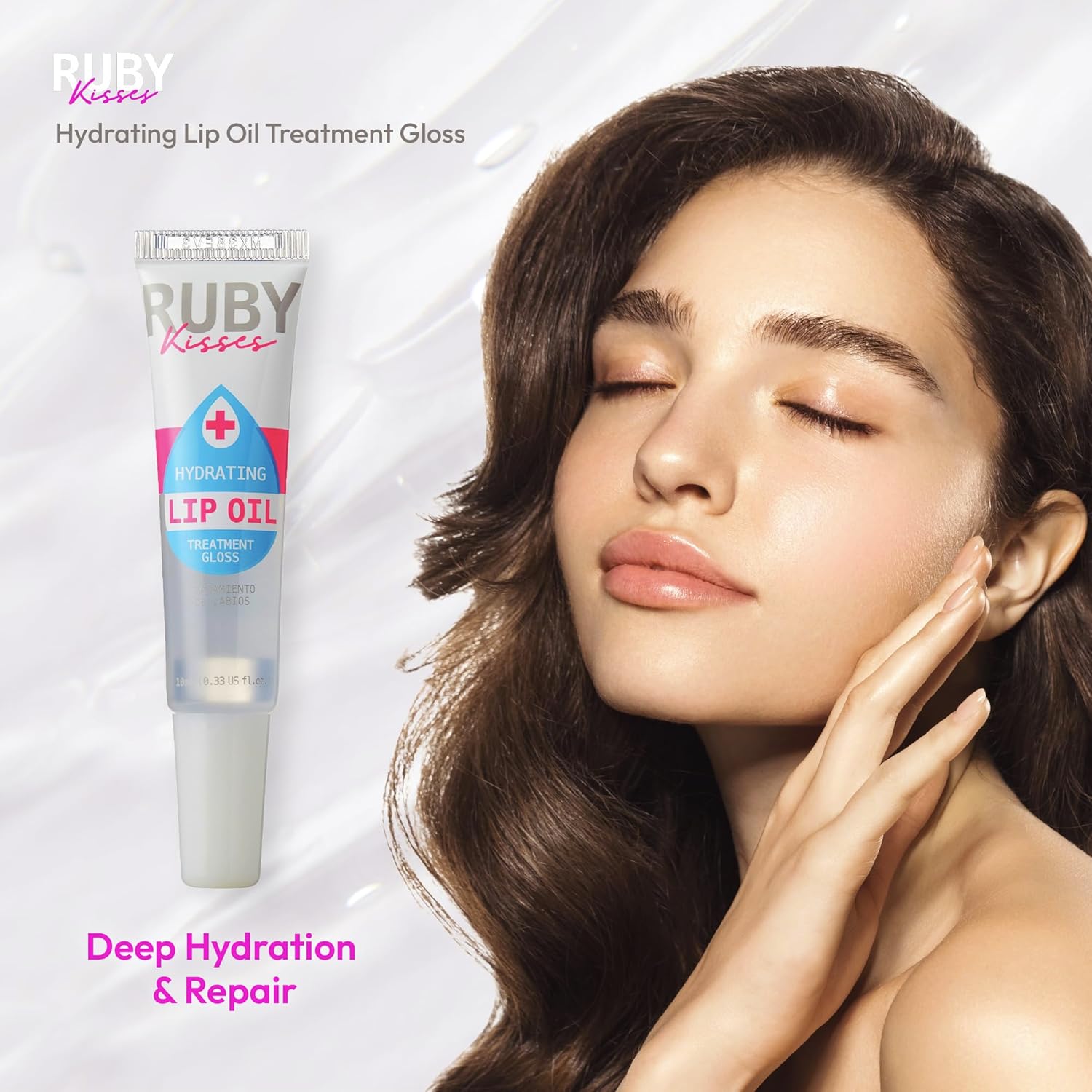 RUBY KISS MOISTURIZING & HYDRATING CLEAR LIP OIL - Image 7