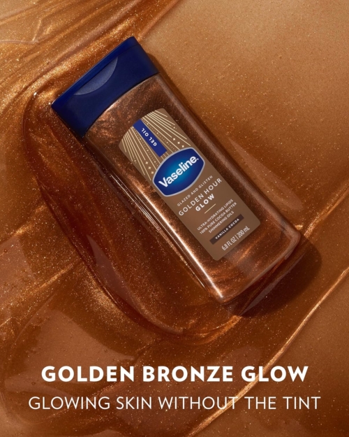 Vaseline Glazed and Glisten Golden Hour Body Gel Oil