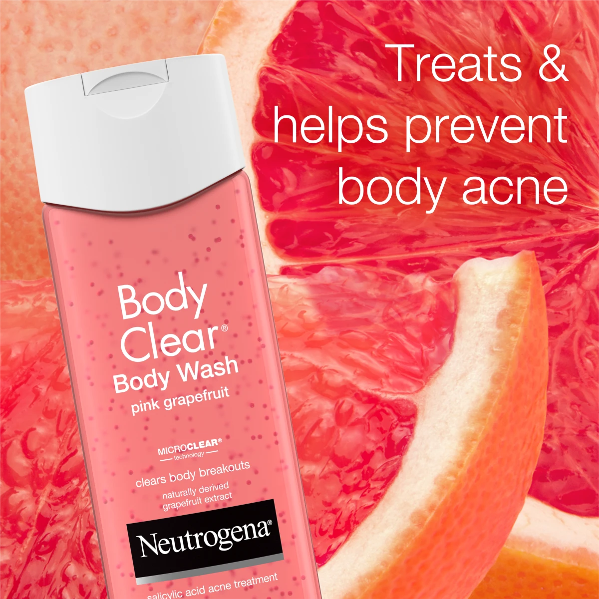 Neutrogena Body Clear® Body Acne Wash Pink Grapefruit - Image 2