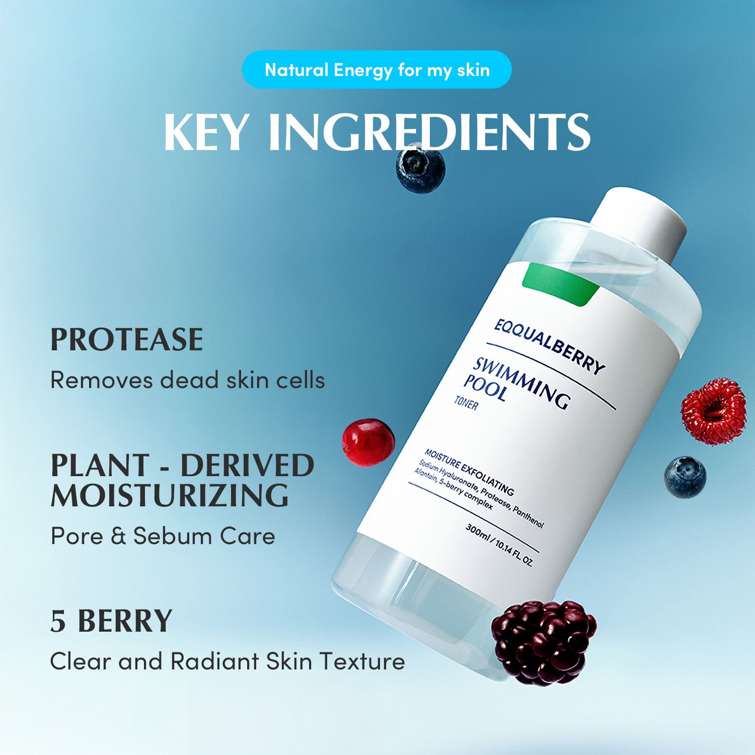 Eqqualberry Daily Peeling Swimming Pool Toner - Image 2