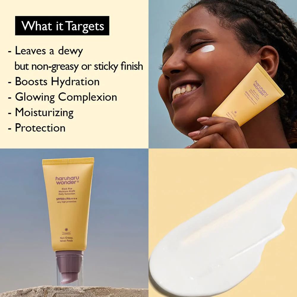 Haruharu Wonder – Black Rice Moisture Airyfit Daily Sunscreen SPF50+ PA++++ - Image 2