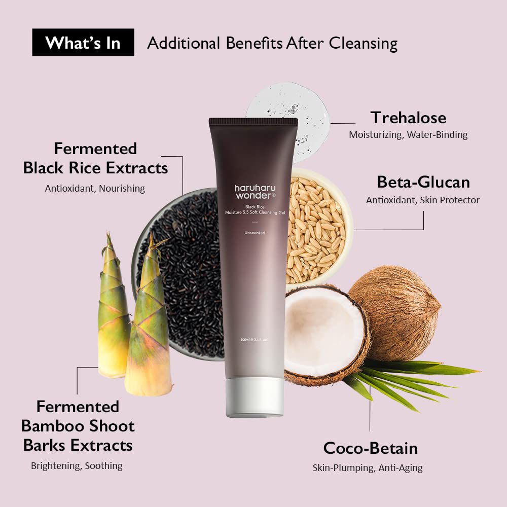 Haruharu Wonder – Black Rice Moisture 5.5 Soft Cleansing Gel - Image 2