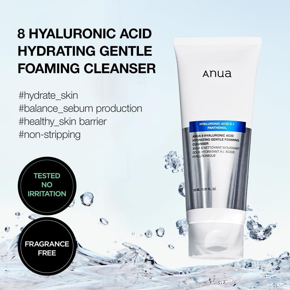Anua Hyaluronic Acid Hydrating Gentle Foaming Cleanser - Image 2