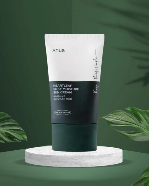Anua Heartleaf Silky Moisture Sun Cream SPF 50+ PA++++