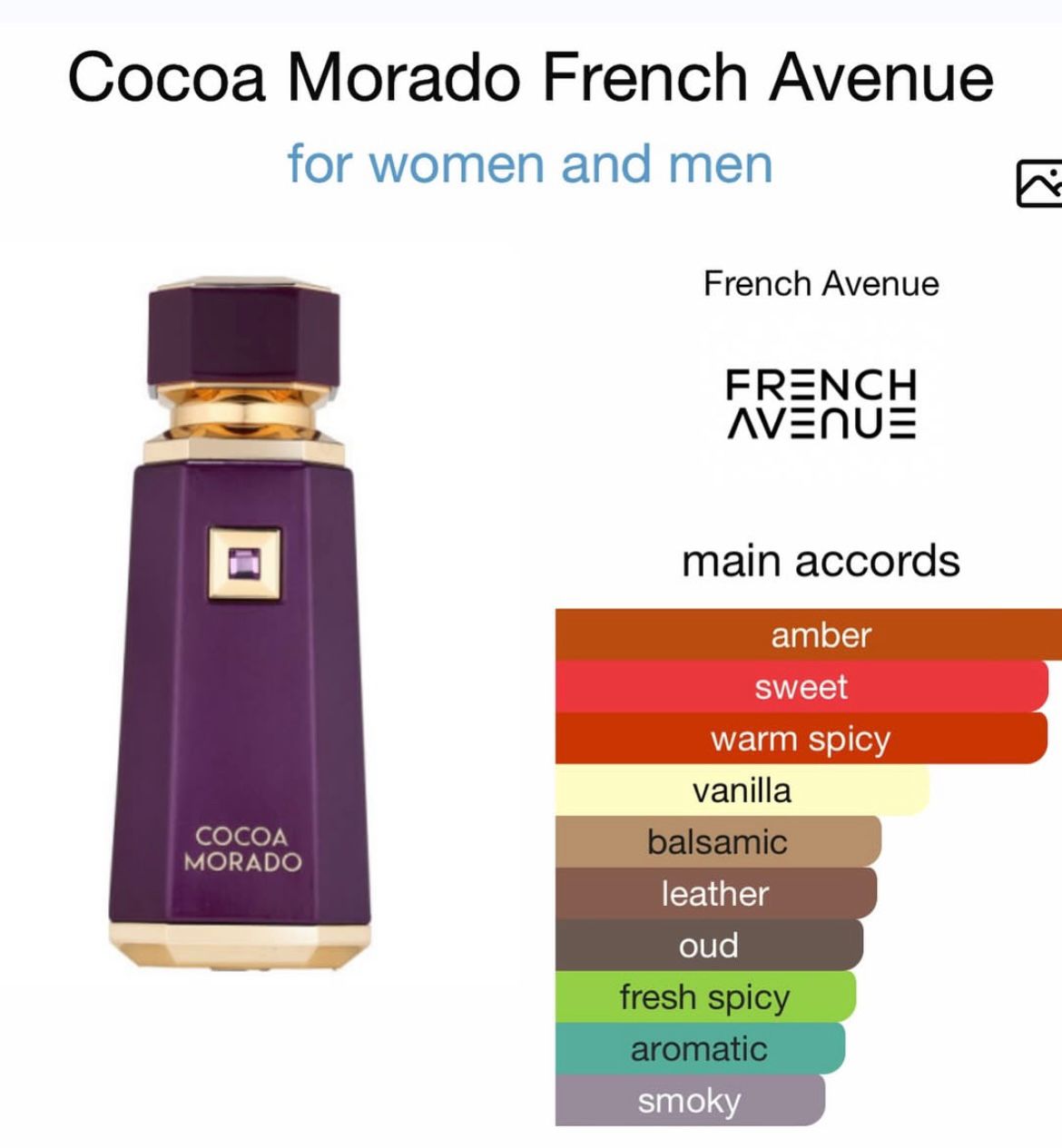Cocoa Morado French Avenue for women and men 100ml - Image 3