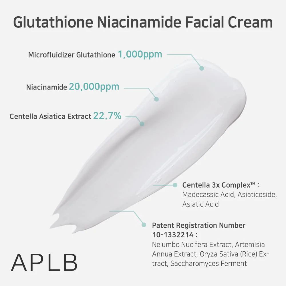 APLB Glutathione Niacinamide Facial Cream - Image 3