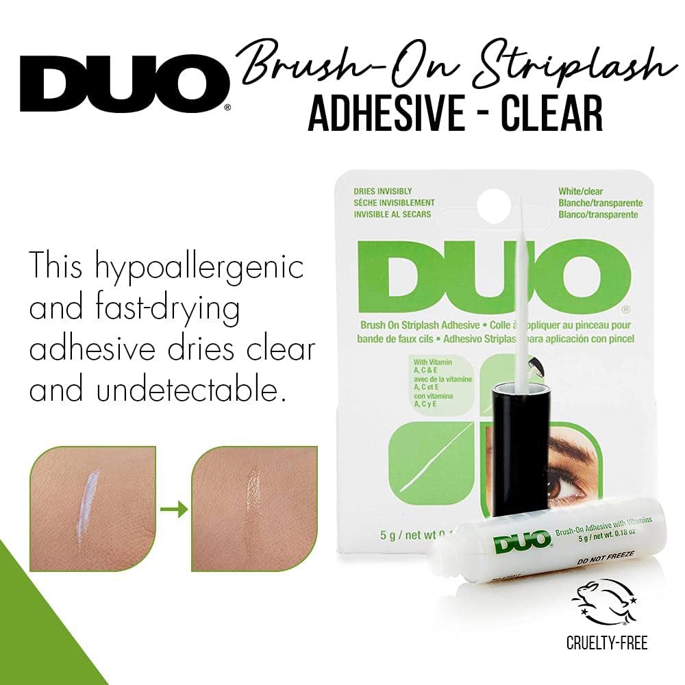 DUO Brush-On Striplash Adhesive, Clear-Green - Image 4