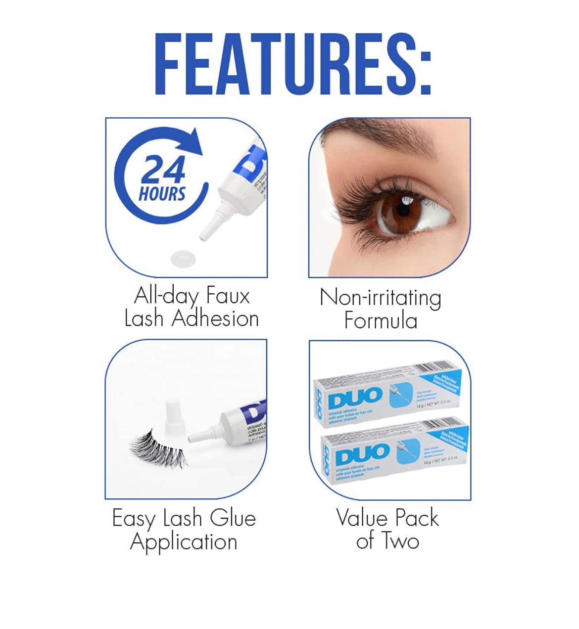 DUO Striplash Adhesive, Clear - Blue - Image 6