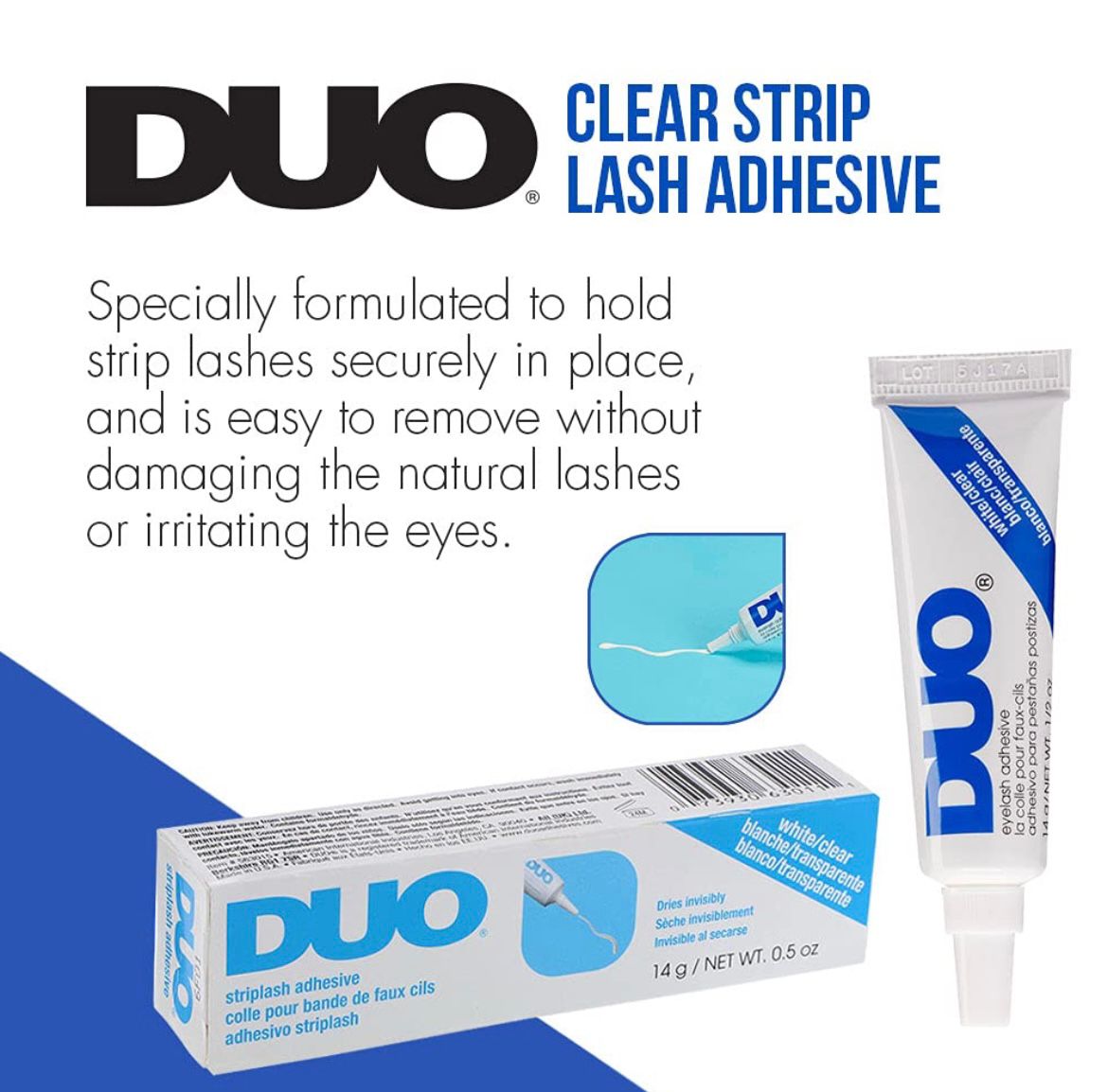 DUO Striplash Adhesive, Clear - Blue - Image 7