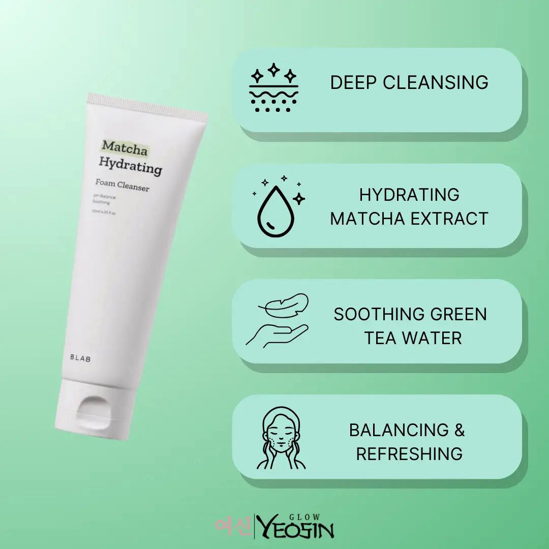 B:Lab - Matcha Hydrating Foam Cleanser - Image 2