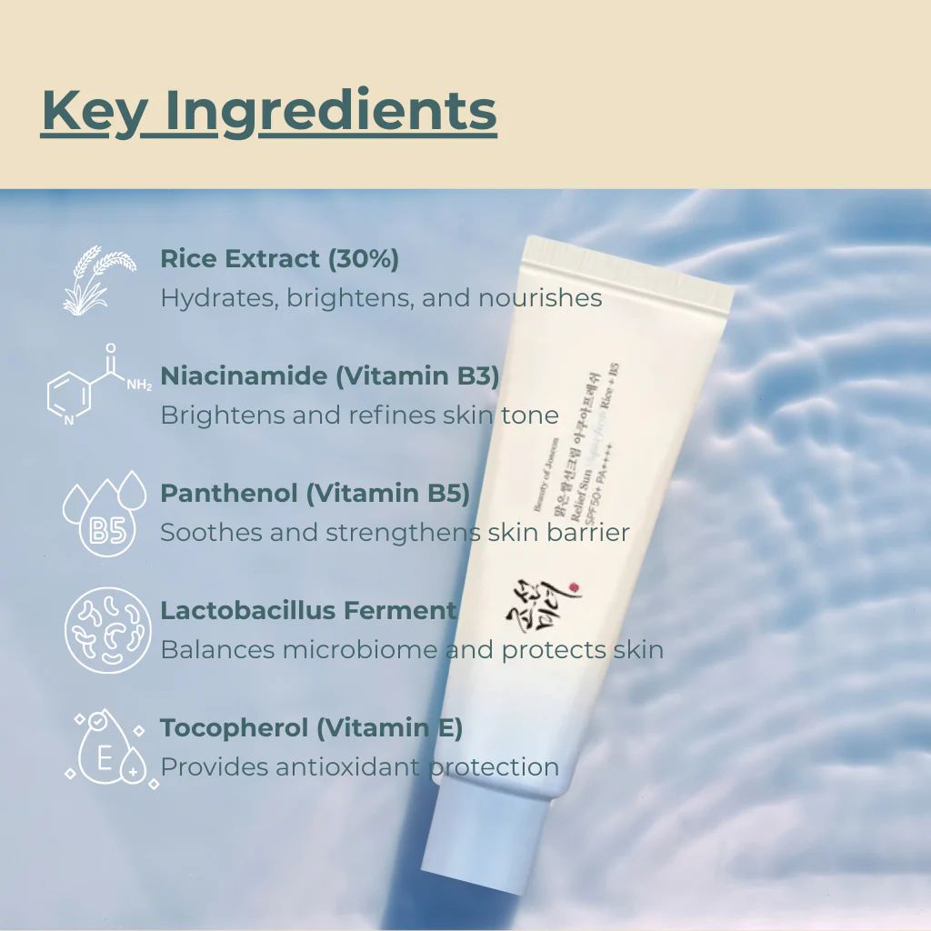 Beauty of Joseon Relief Sun Aqua-Fresh Rice + B5 SPF50+ 50ml - Image 3