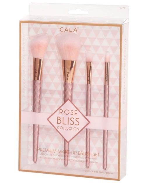 Cala Rose Bliss Make-Up Brush Set, 4/Pack