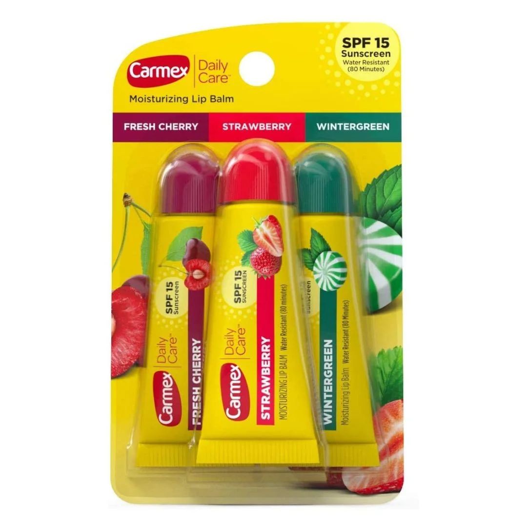 CARMEX DAILY CARE ASSORTED LIP BALM TUBES PACK OF 3 - Image 2