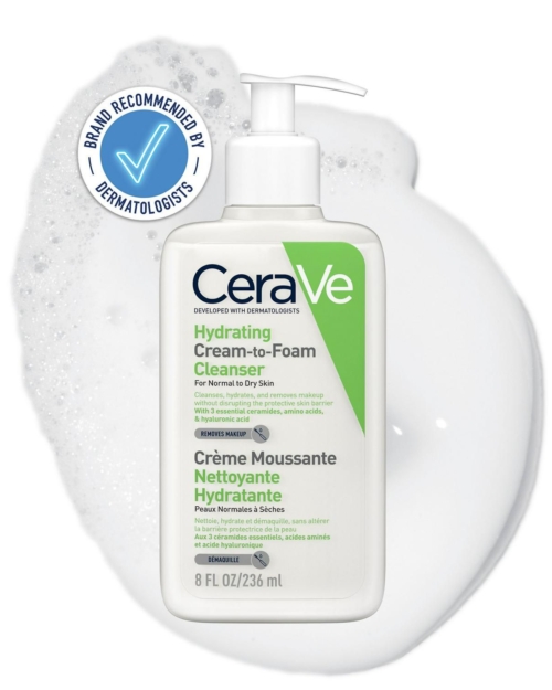 CeraVe Hydrating Cream-to-Foam Cleanser