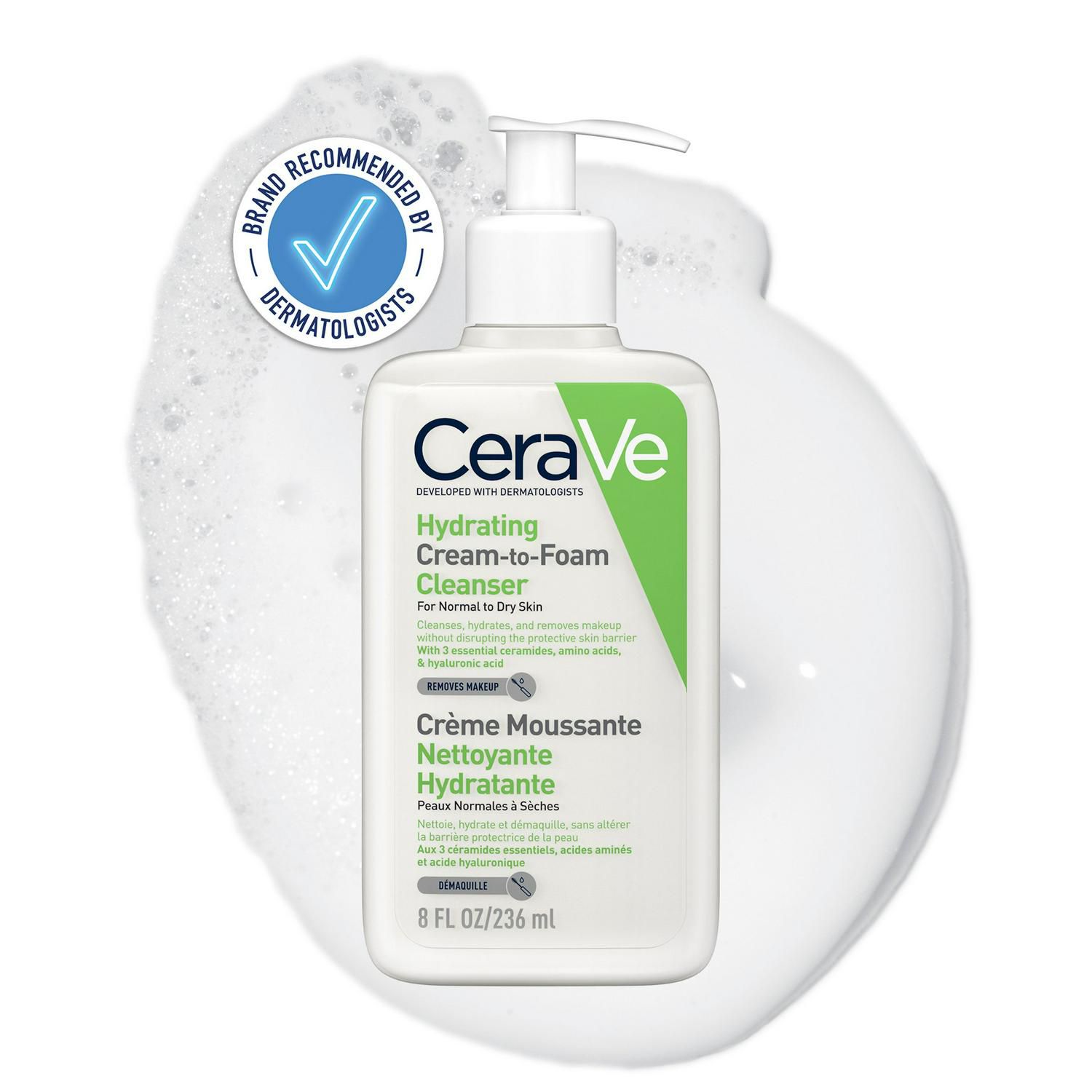 CeraVe Hydrating Cream-to-Foam Cleanser