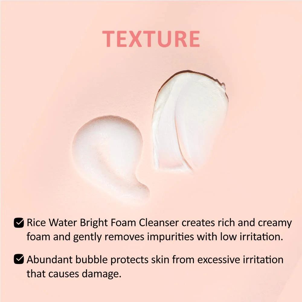 Face Shop Rice Water Bright Cleansing Foam 150 ml - Image 4