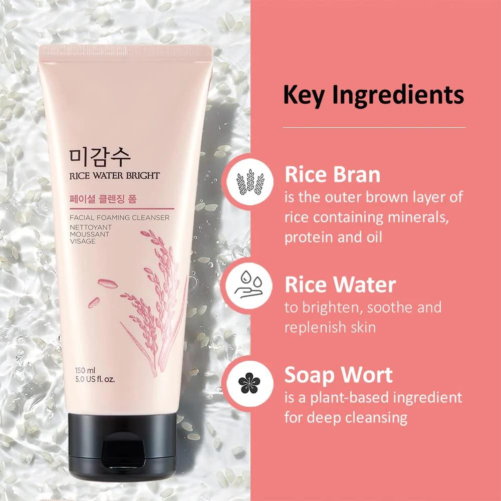Face Shop Rice Water Bright Cleansing Foam 150 ml - Image 2