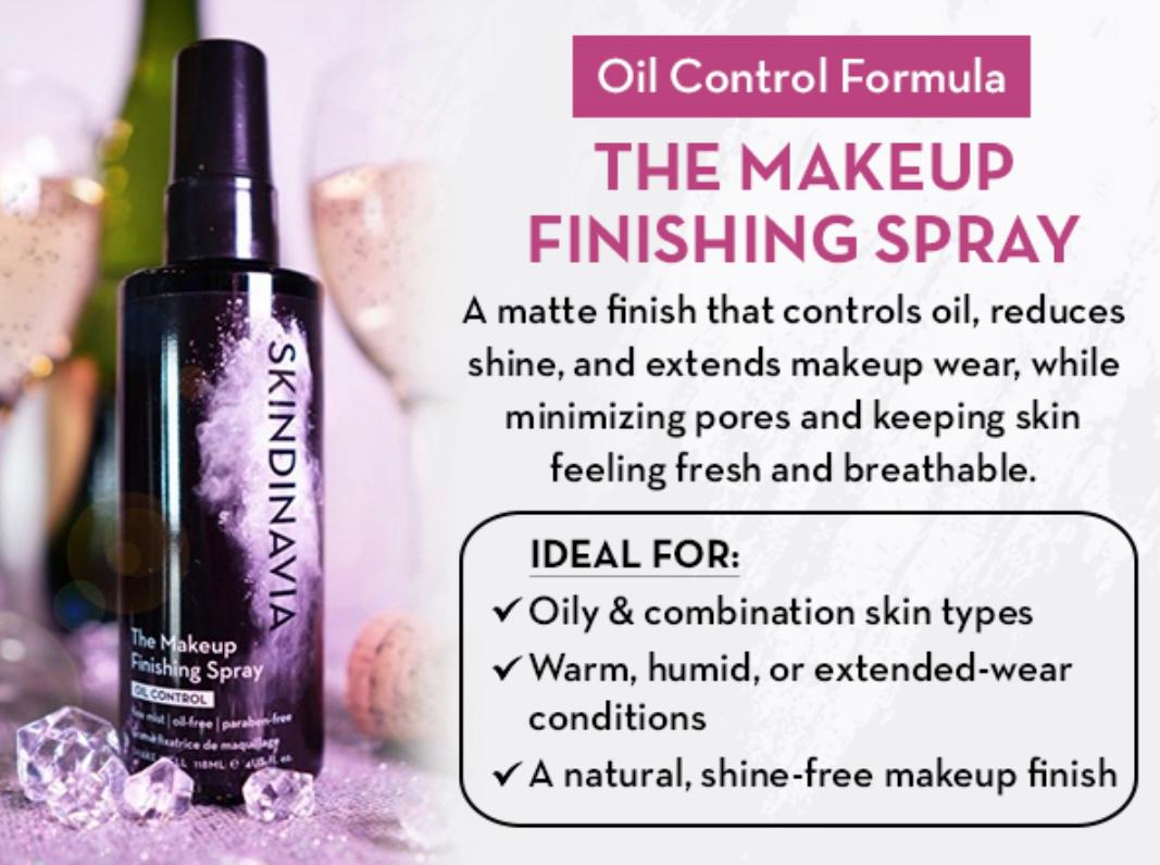 Skindinavia The Makeup Finishing Spray – Oil Control Formula - Image 3