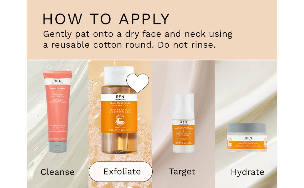 REN Clean Skincare Ready Steady Glow Daily AHA Tonic 250ml - Image 8