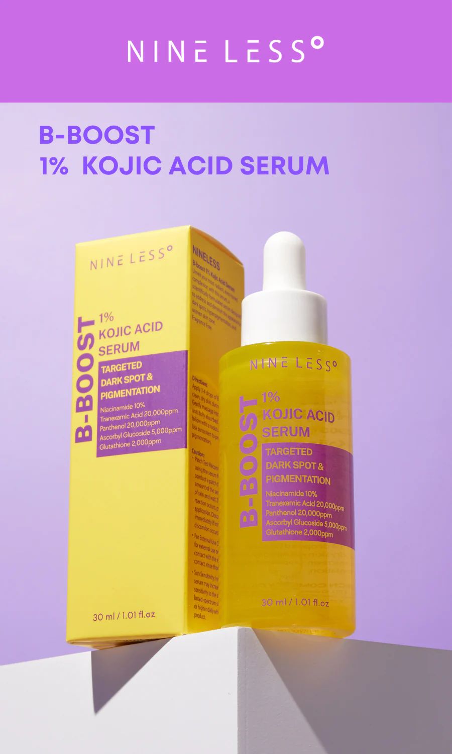 NINELESS - B-Boost 1% Kojic Acid Serum
