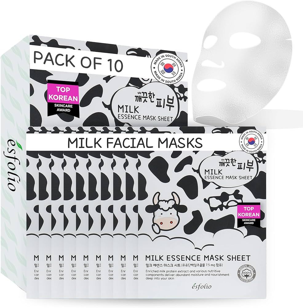 Esfolio - Pure Skin Essence Mask Sheet - 25ml*1pc Milk Essence - Image 5