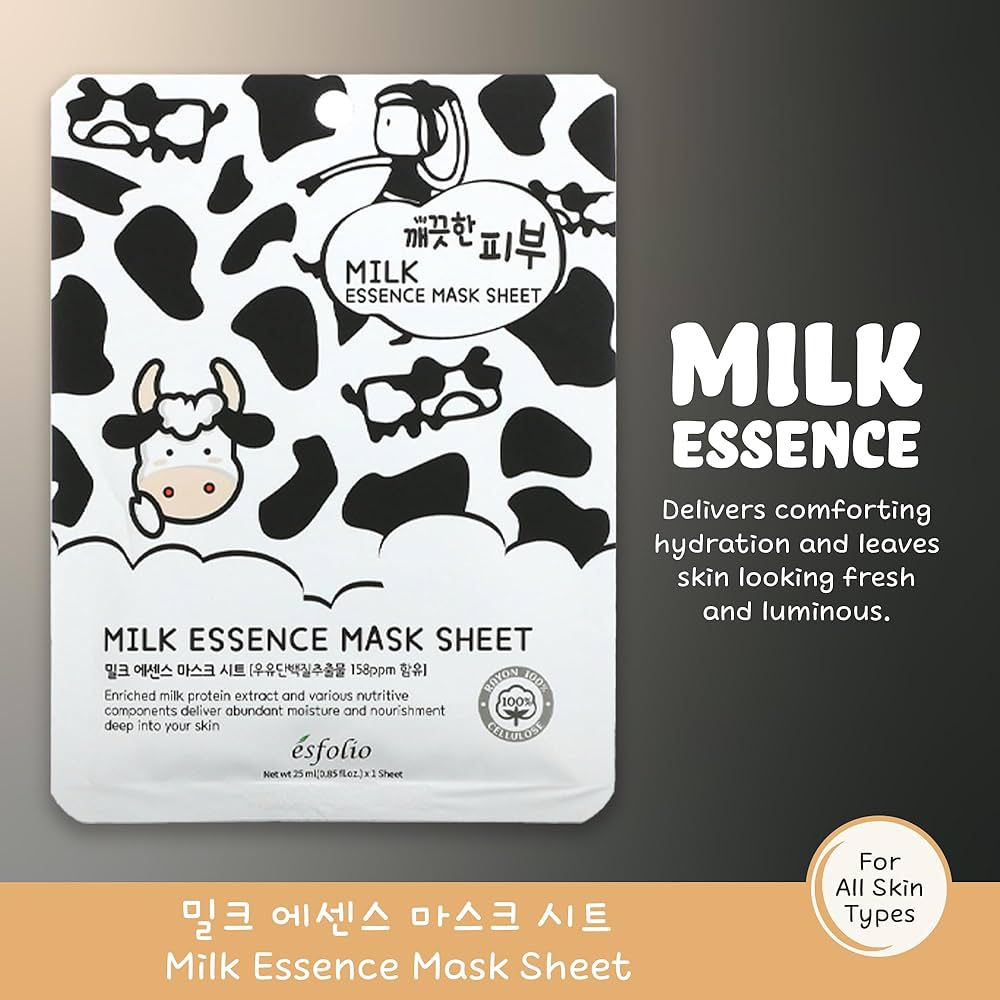 Esfolio - Pure Skin Essence Mask Sheet - 25ml*1pc Milk Essence