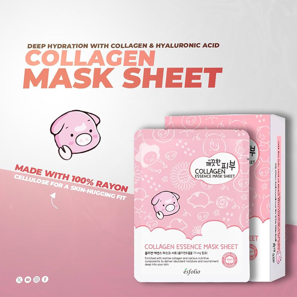 esfolio - Pure Skin Essence Mask Sheet Collagen - Image 2