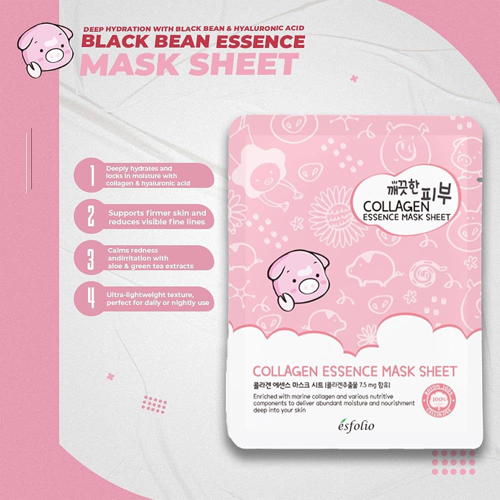 esfolio - Pure Skin Essence Mask Sheet Collagen - Image 3
