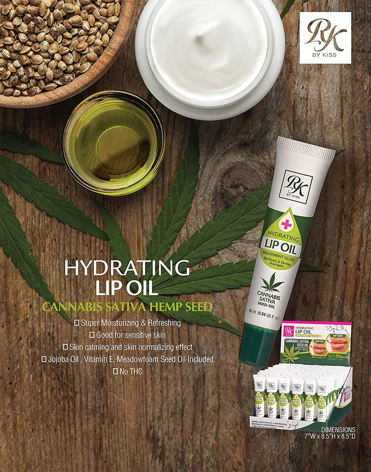 RUBY KISS MOISTURIZING & HYDRATING CLEAR LIP OIL - Image 9