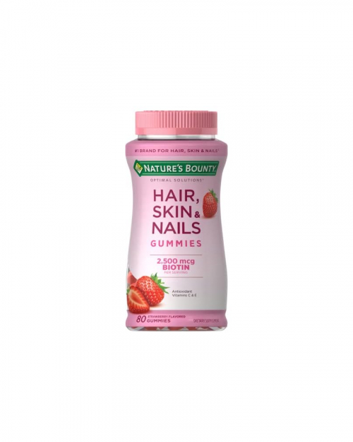 Nature's Bounty Hair Skin & Nails 2500Mcg Biotin - Strawberry