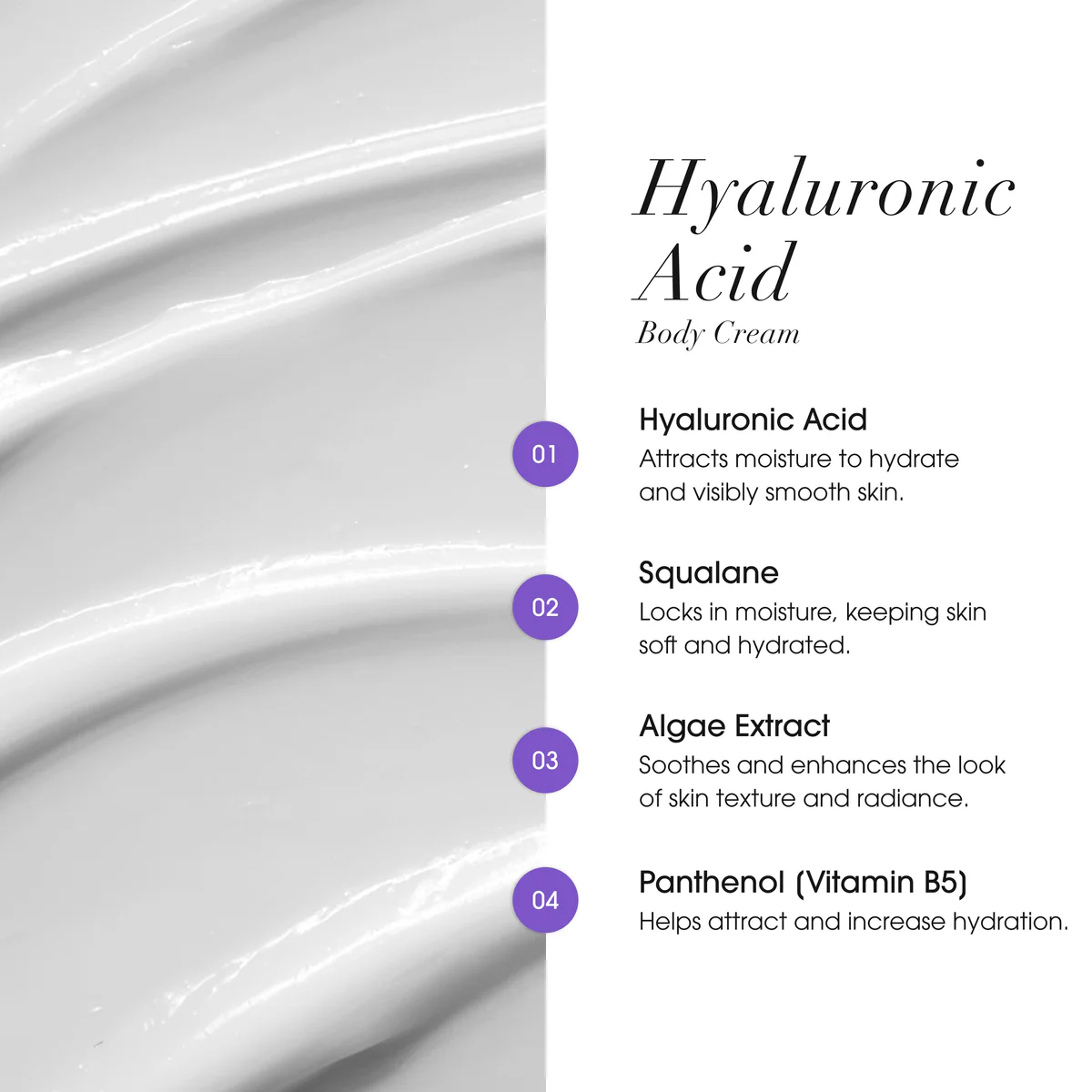 Advanced Clinicals Hyaluronic Acid Body Cream - Image 3