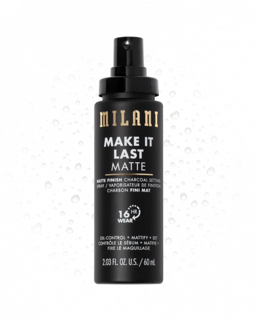 Milani Cosmetics Make It Last Matte Finish Charcoal Setting Spray