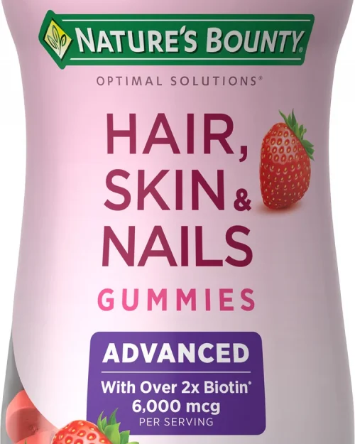 Nature's Bounty Hair Skin & Nails Advanced Gummies - Strawberry