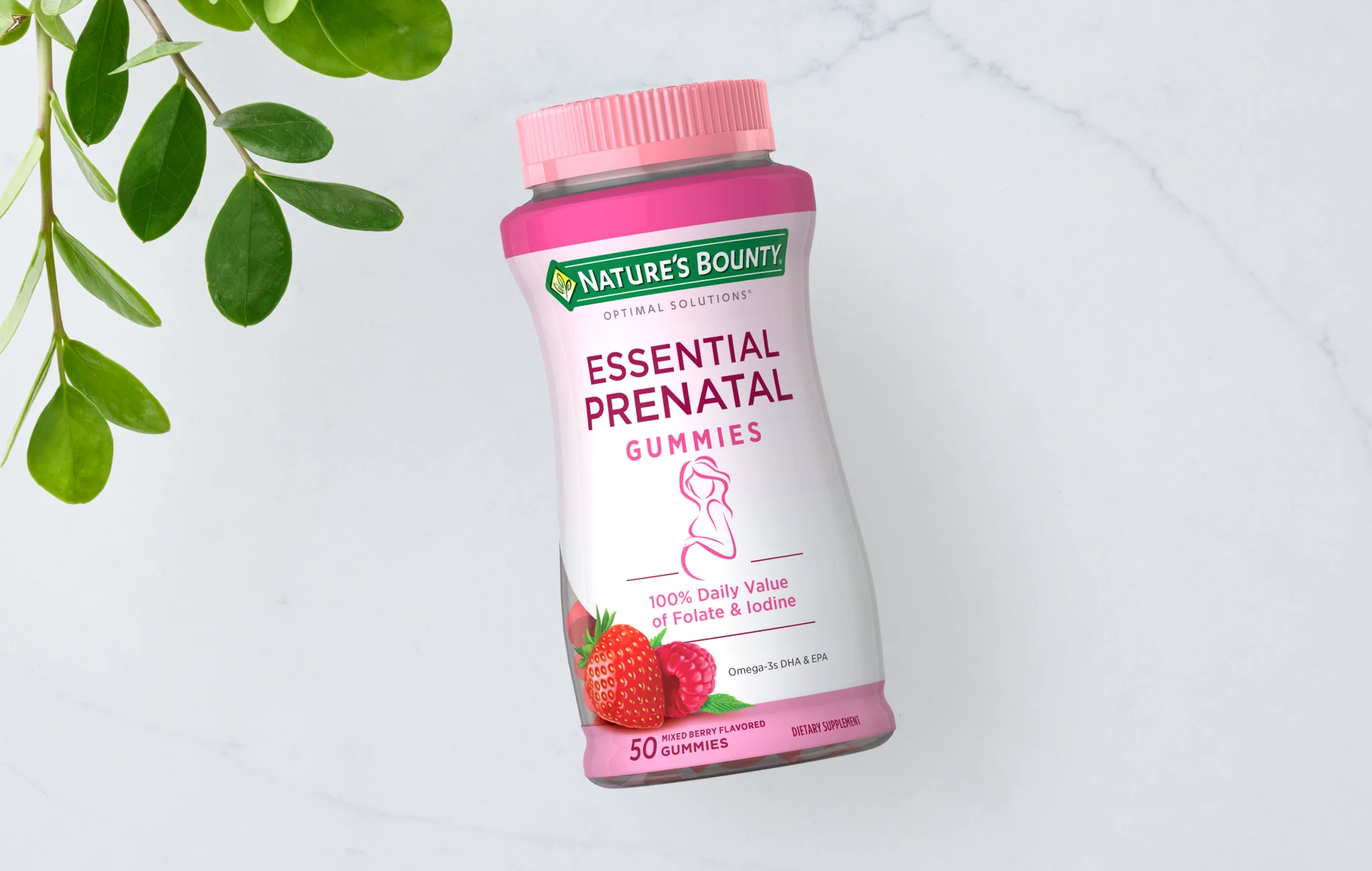 Nature's Bounty Optimal Solutions Essential Prenatal Gummies - Mixed Berry 50 Gummies