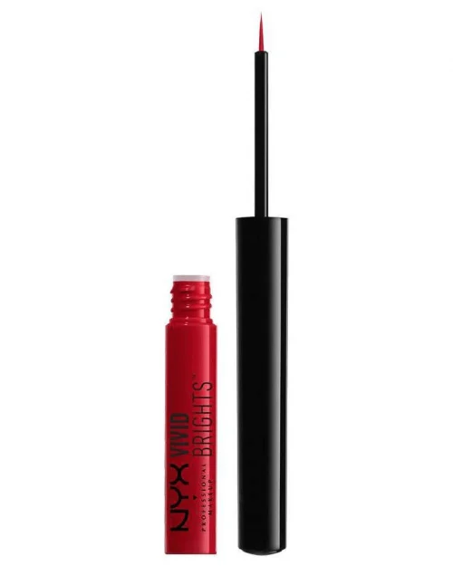 NYX Cosmetics Eyeliner - Vivid Brights Coloured Liquid Liner - Vivid Fire