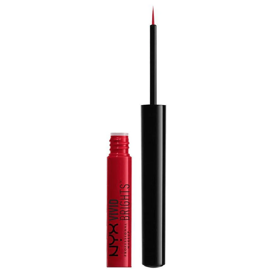 NYX Cosmetics Eyeliner - Vivid Brights Coloured Liquid Liner - Vivid Fire