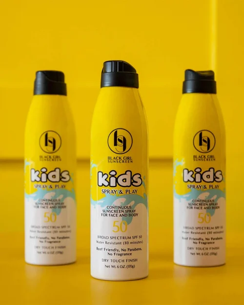 Black Girl sunscreen Kids Spray
