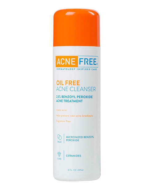 Acne Free Oil Free Acne Cleanser 2.5% Benzoyl Peroxide
