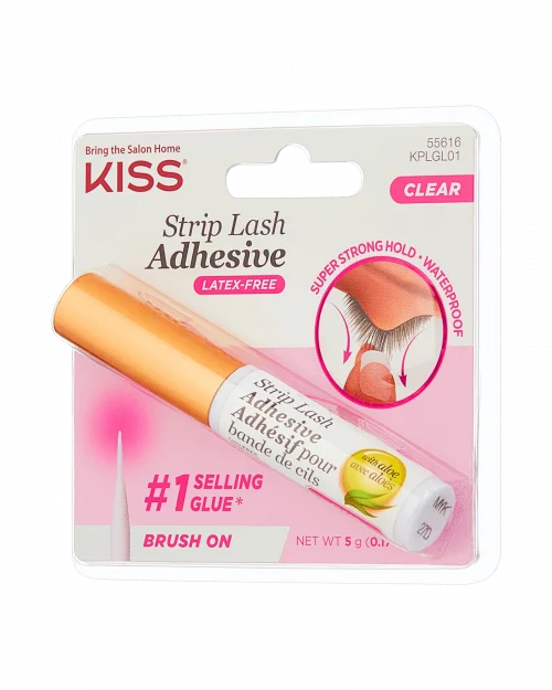 Kiss Beauty Strip Lash Adhesive - Clear With Aloe Vera