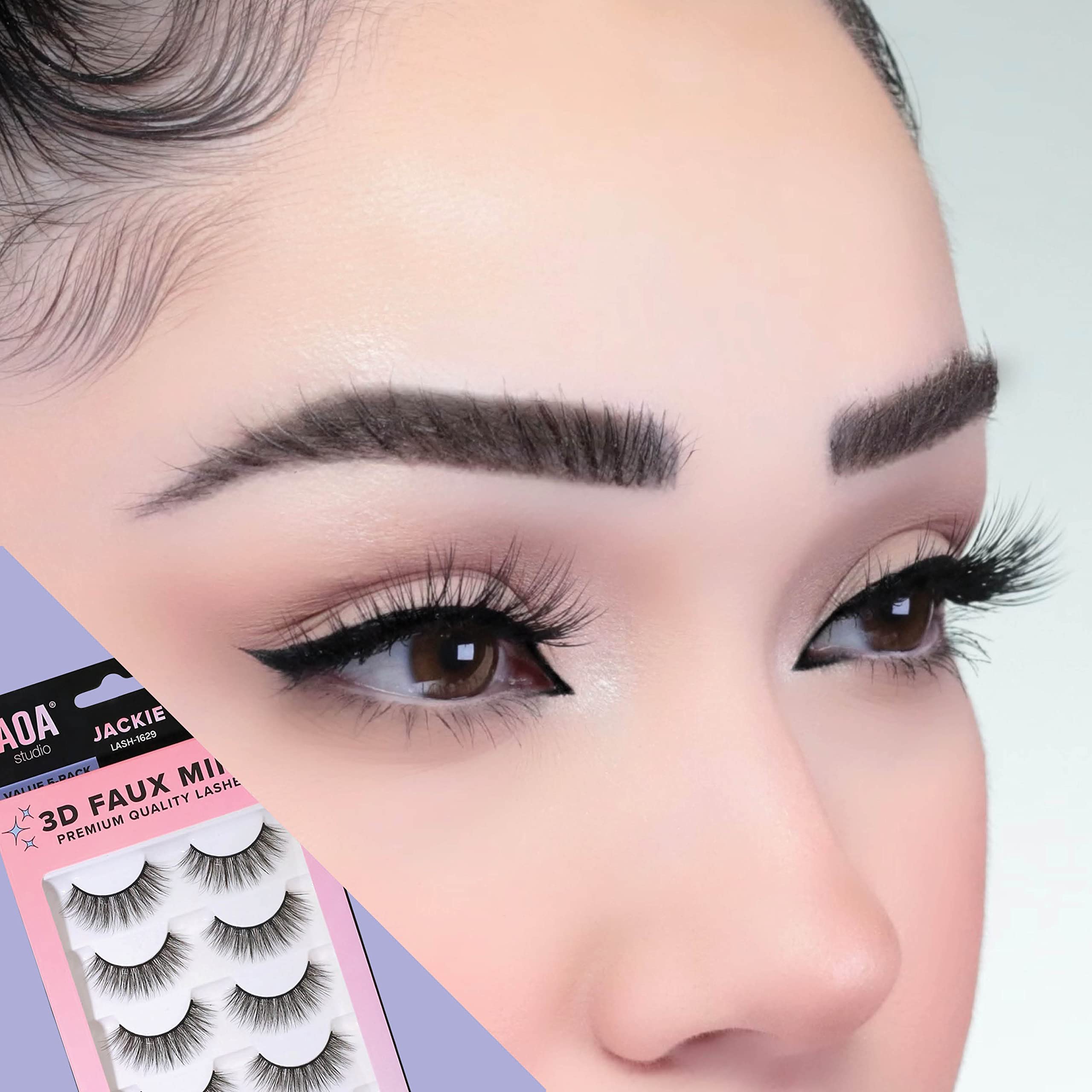Aoa Studio 3D Faux Mink Lashes 5 Pack