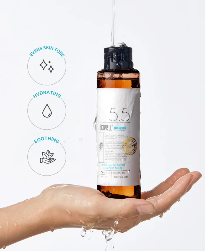 Acwell 5.5 Licorie Ph Balancing Cleansing Toner - Image 2