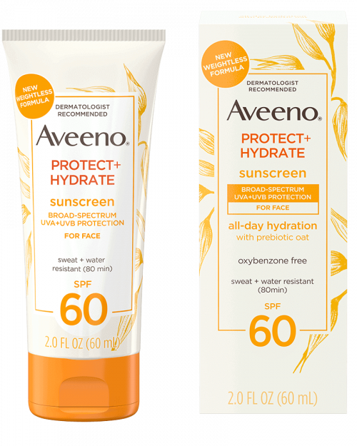 Aveeno Protect + Hydrate Sunscreen Broad Spectrum Face Lotion SPF 60
