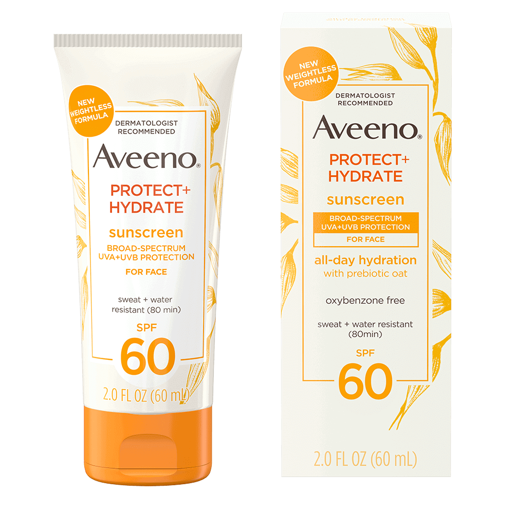 Aveeno Protect + Hydrate Sunscreen Broad Spectrum Face Lotion SPF 60