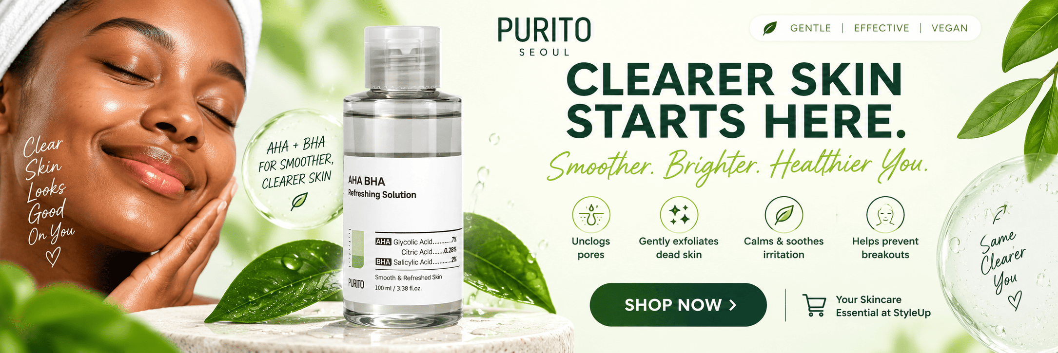 Purito Seoul AHA BHA Refreshing Solution